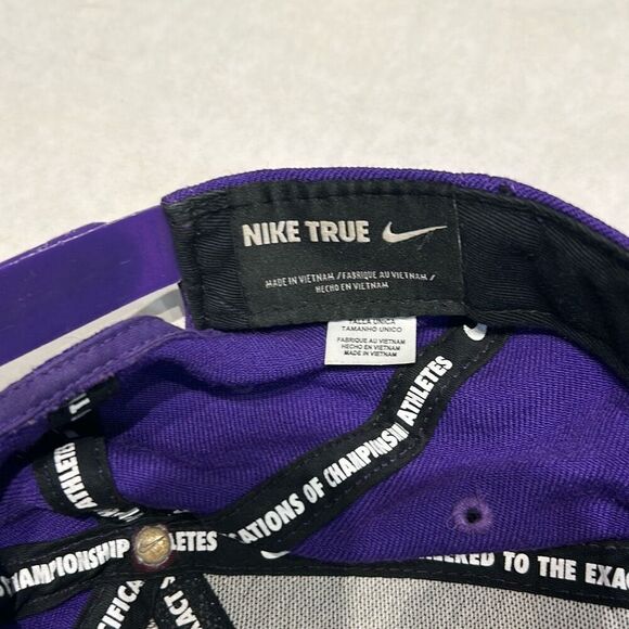 Nike True LSU Tigers Snapback Hat Cap Purple Gold Embroidered Swoosh Adjustable - Picture 11 of 12